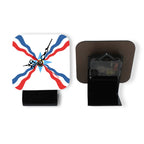 Assyrian Square Shape Wood Clock