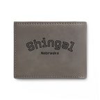 Shingal Nebraska Slim Leather Card Wallet with Flip