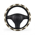 Lalish Vintage Coin Pattern Steering Wheel Cover