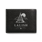 Lalish Engraved Leather Bi-Fold Wallet