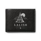 Lalish Engraved Leather Bi-Fold Wallet