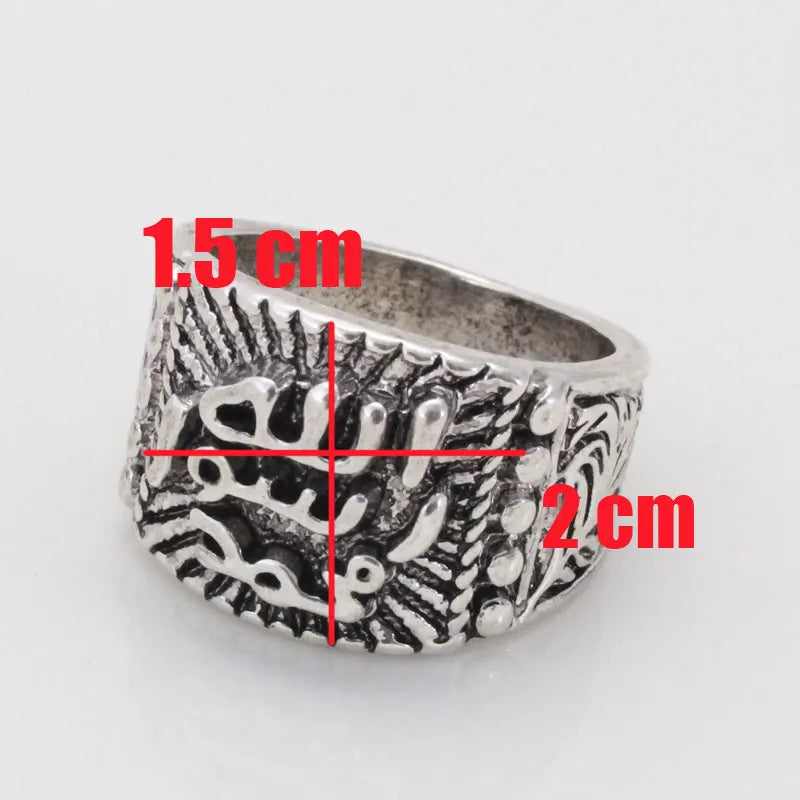 Muslim Prophet Muhammad Ring , Islam Allah Ring Retro Fashion Arab Jewelry & Gift