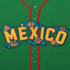 Mexico Guadalupe Embroidered Baseball Jersey, Shirt