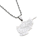 Afghanistan Map With Cities Name Necklaces