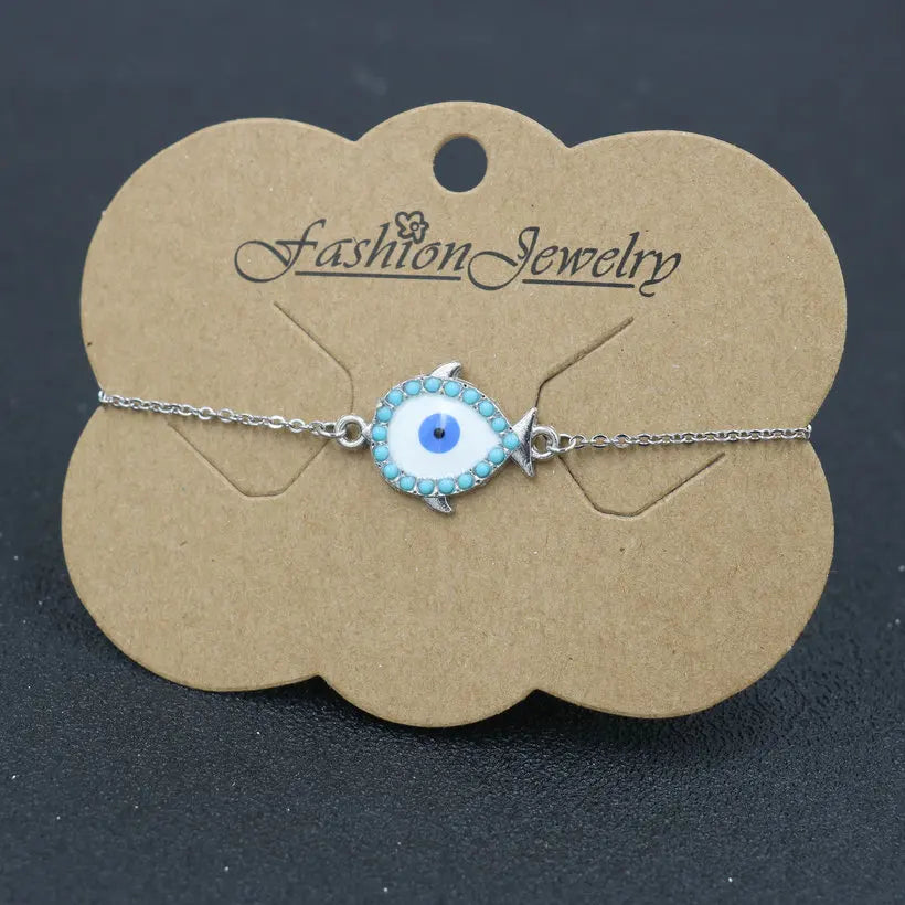Minimal Evil Eye Bracelet
