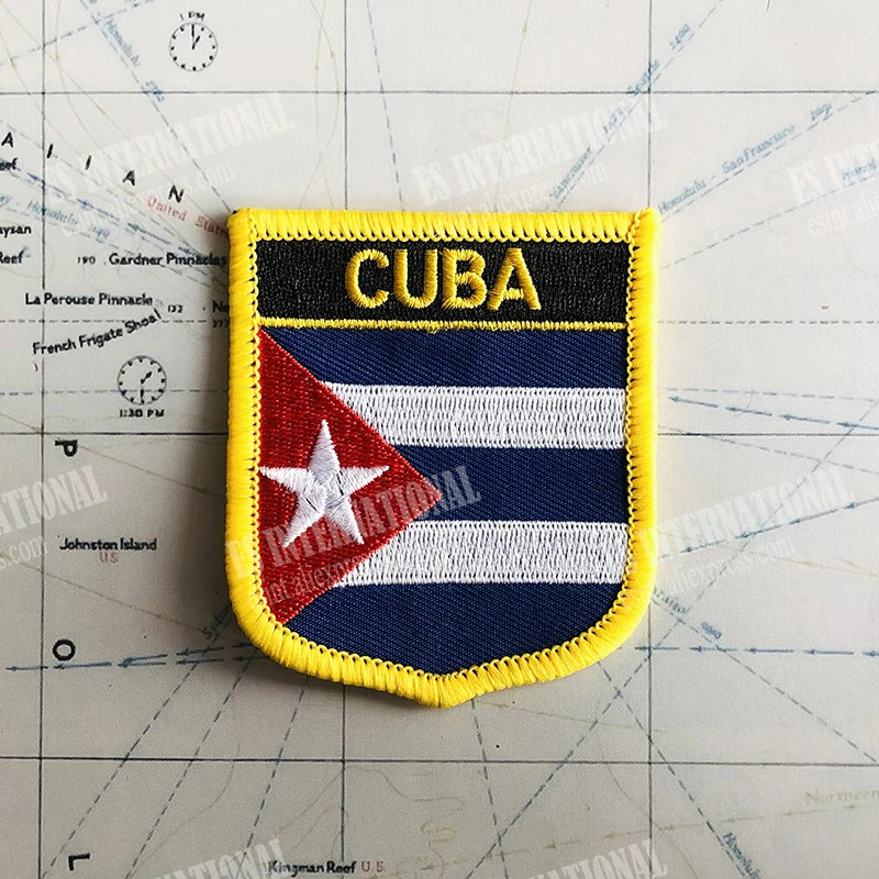 Cuban Flag Patches