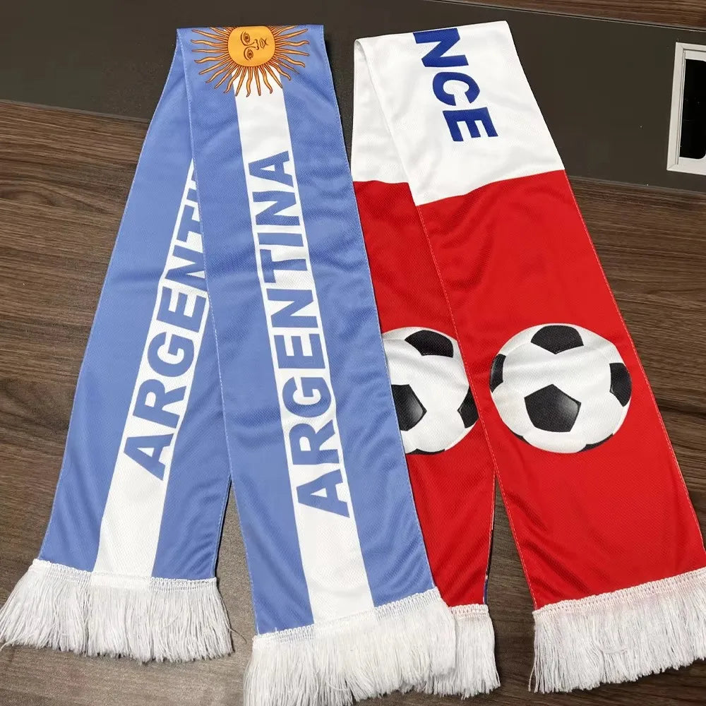 Banner Canada Scarf 6*50inch Soccer Fan Scarves  National Team Colors 2026 Soccer Fans Scarves Football Supporter Banner