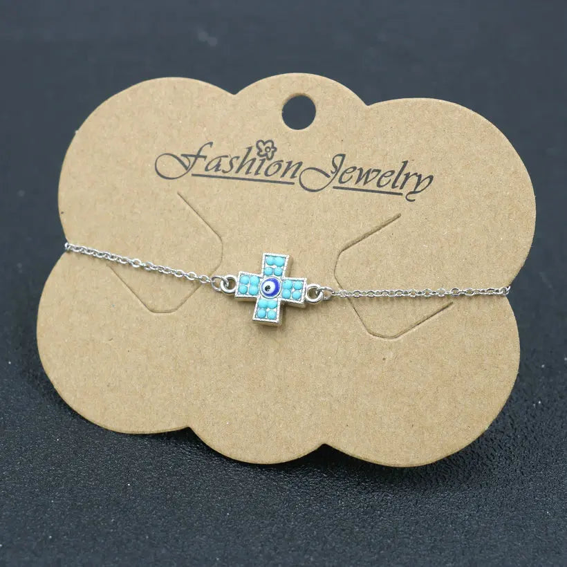 Minimal Evil Eye Bracelet
