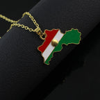 Kurdistan Map Pendant Necklaces