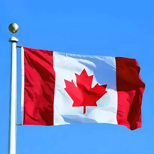 Free Shipping - 3' X 5' Canada Flag Country Flags in Stock 100% Polyester Eco-friendly Banner Promotional Flags & Banners