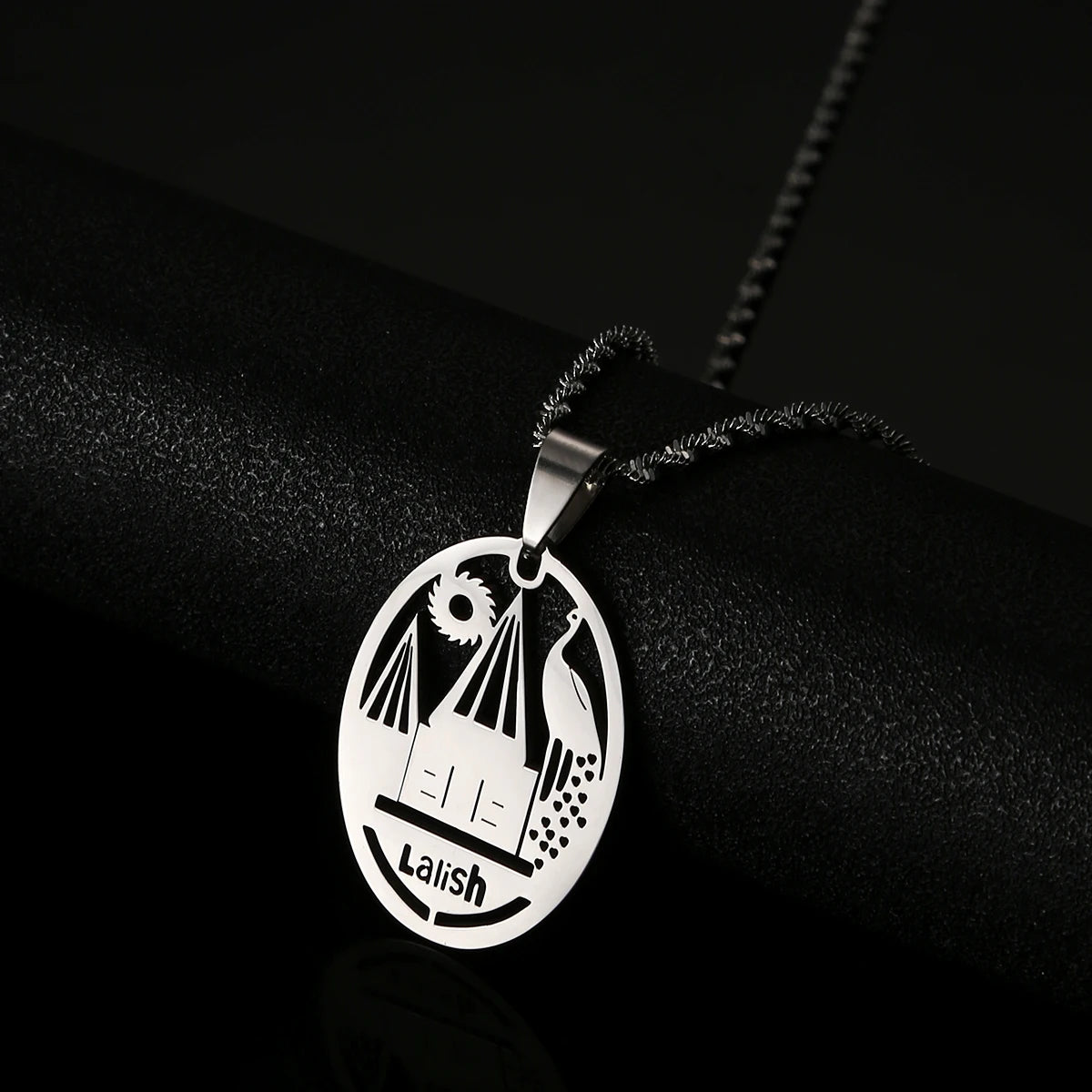 Gold Plated Peacock Yezidi Lalish Necklace