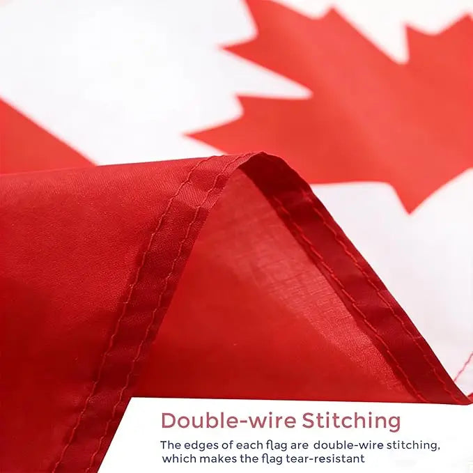 In Stock 3x5FT Canada Flag Polyester Waterproof Canadian National Flag with Brass Grommets for Outdoor Indoor Decoration