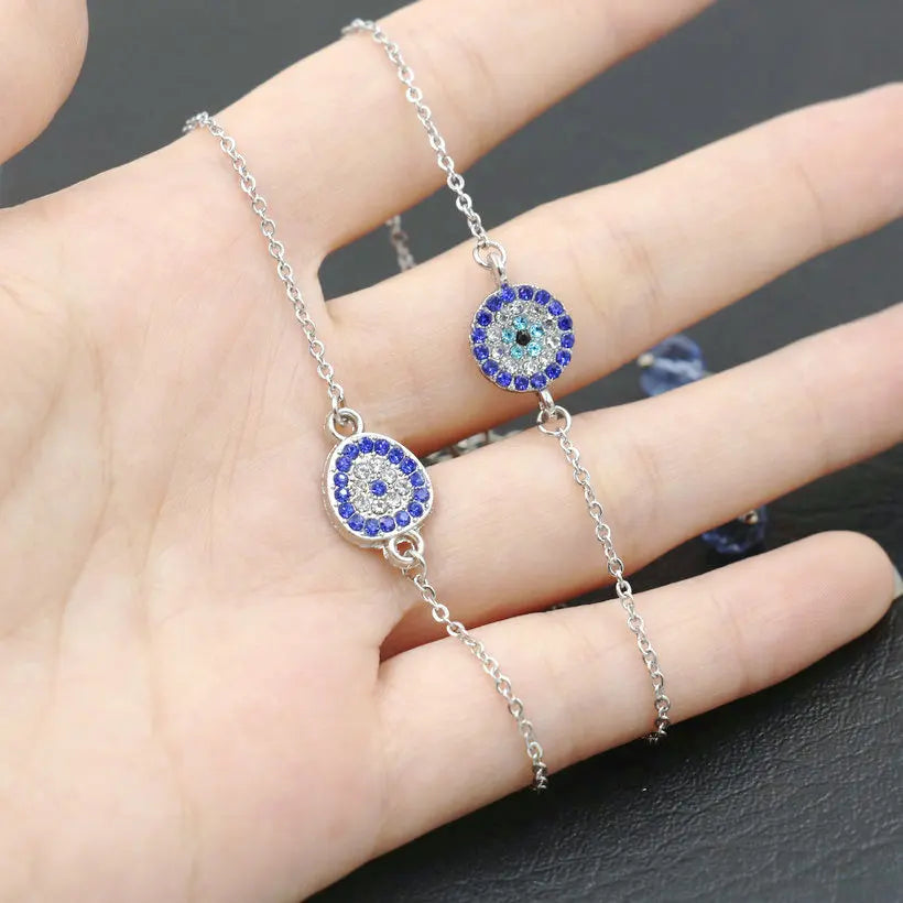 Minimal Evil Eye Bracelet
