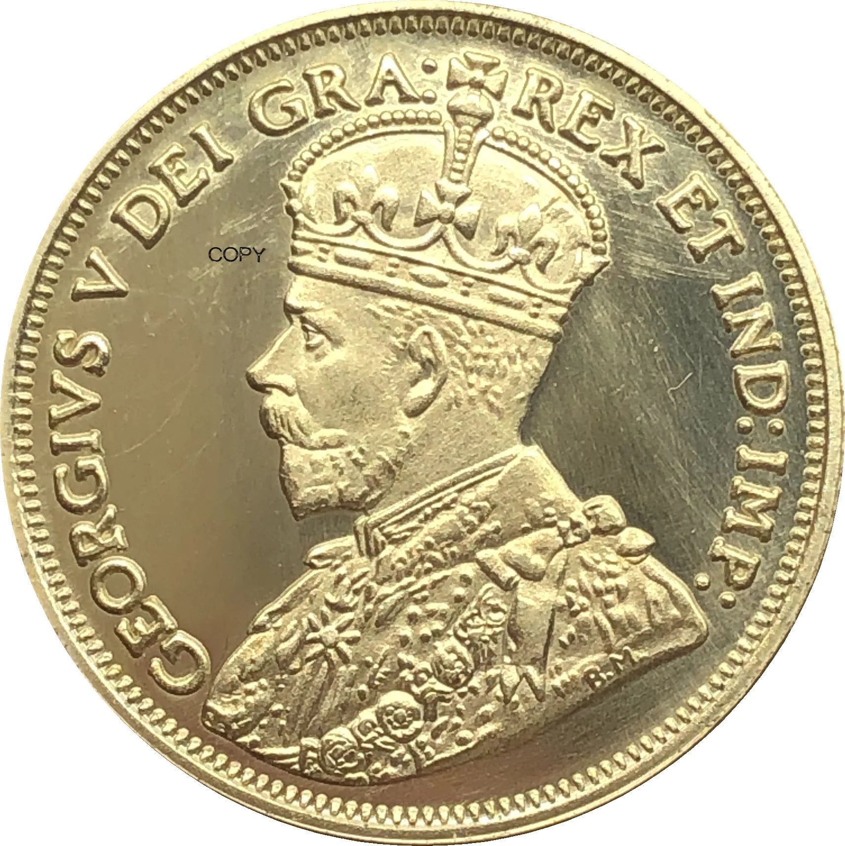 Canada 1914 10 Dollars - George V Brass Copper Gold Coin Souvenirs For Home And Gifts Metal Collectible Numismatic Coins