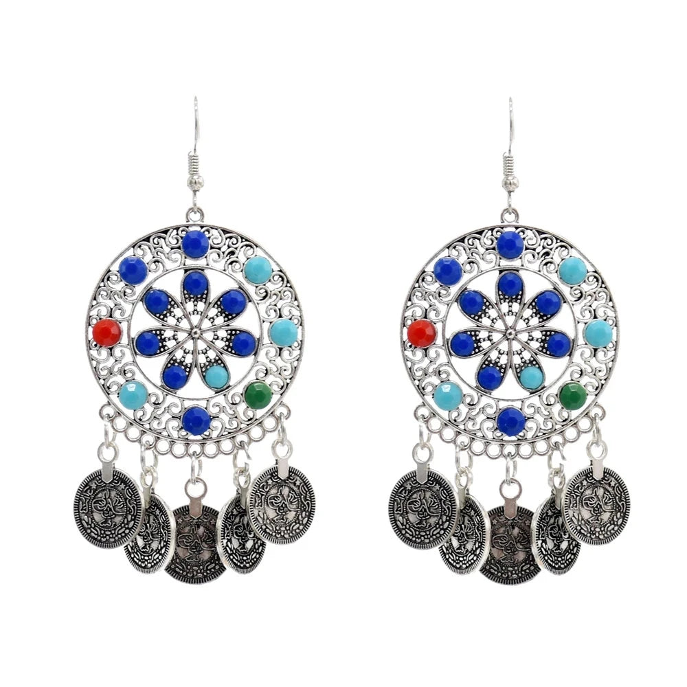 Silver Color Vintage Earrings