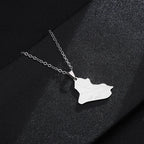 Iraq Map Pendant Necklace