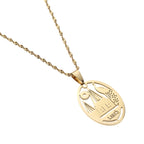 Gold Plated Peacock Yezidi Lalish Necklace