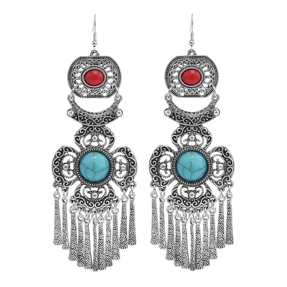 Silver Color Vintage Earrings