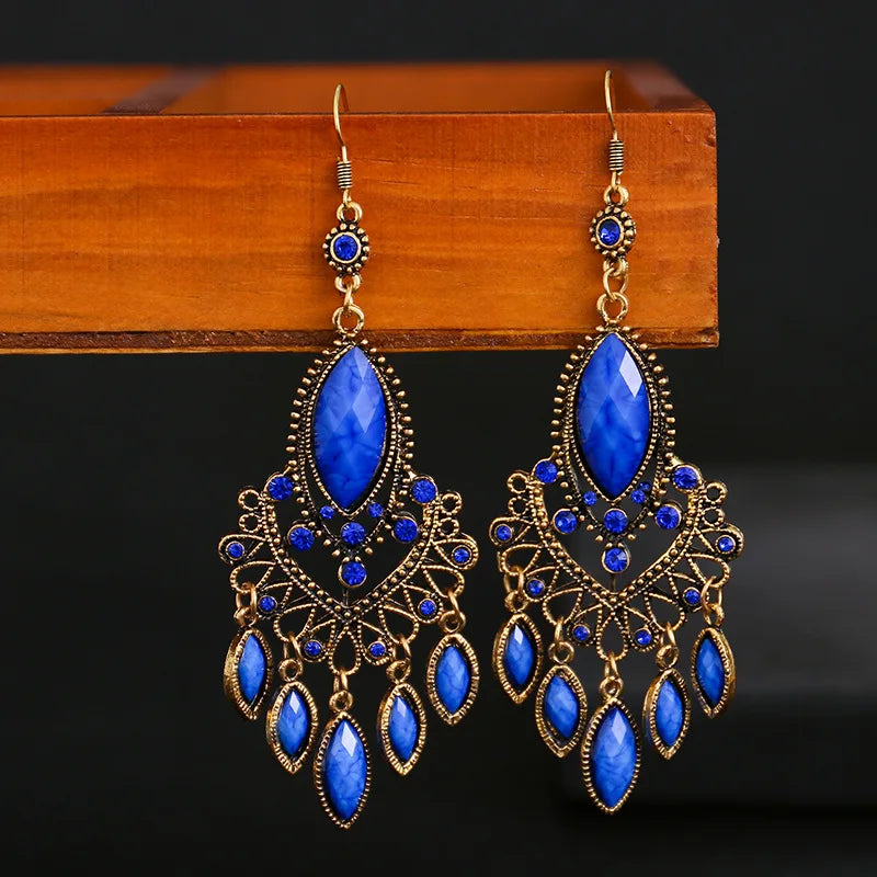 Vintage Earrings Danglers Ethnic Gypsy Jewelry