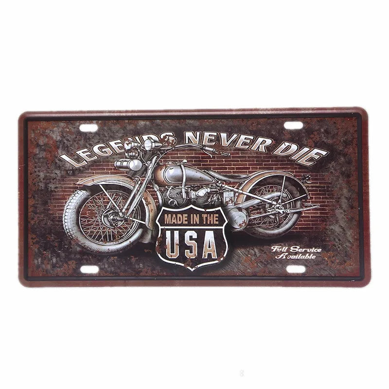Vintage Metal Tin Sign