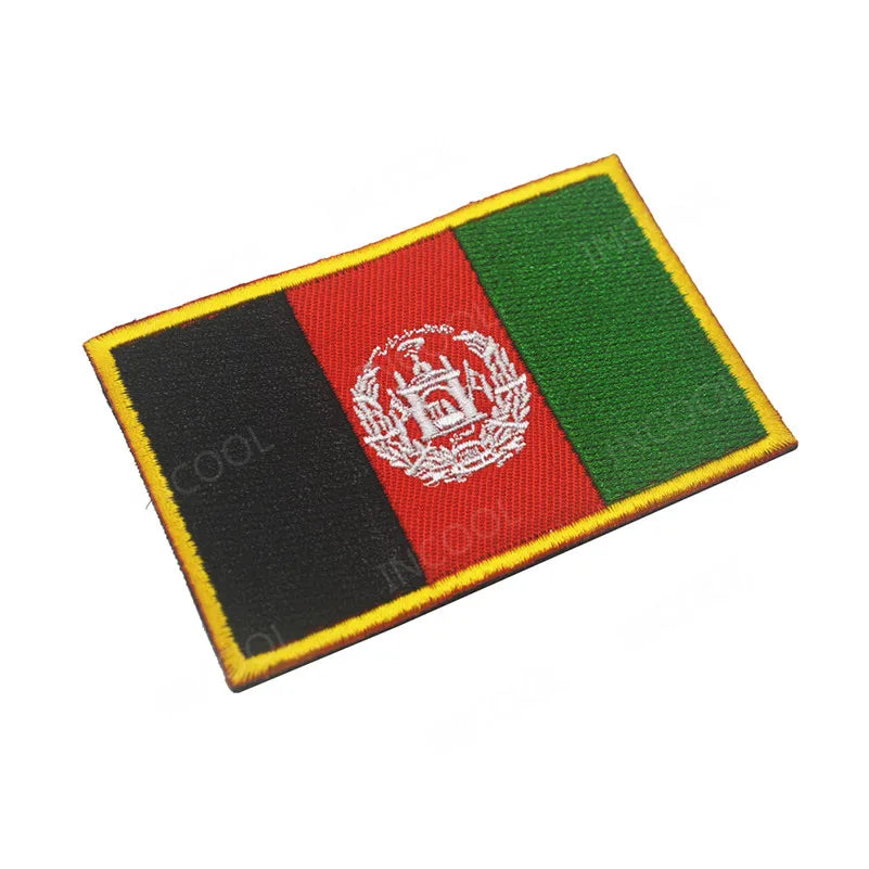 3D Embroidery Patch Afghanistan Flag