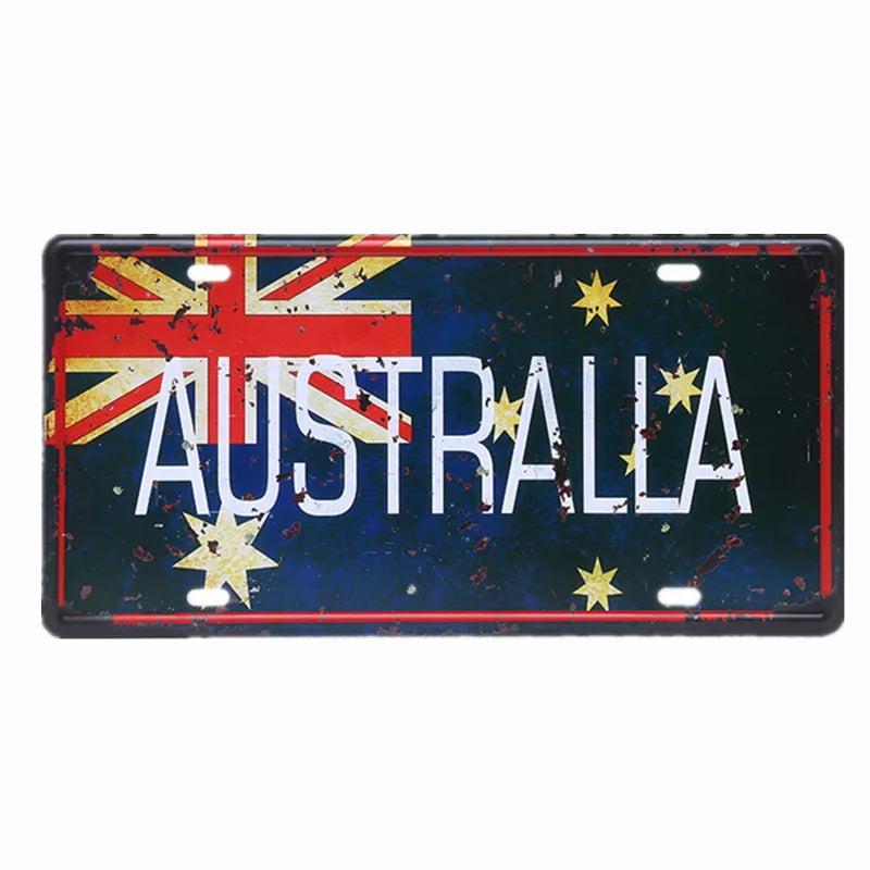 Vintage Metal Tin Sign