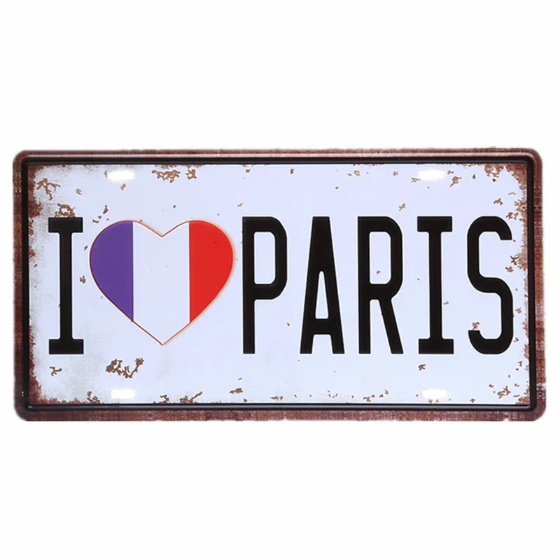 Vintage Metal Tin Sign