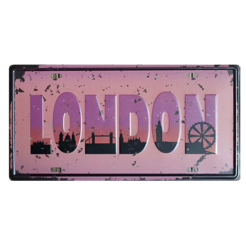 Vintage Metal Tin Sign