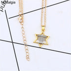 Star Of David Menorah Jewish Jewelery Religious Necklace
