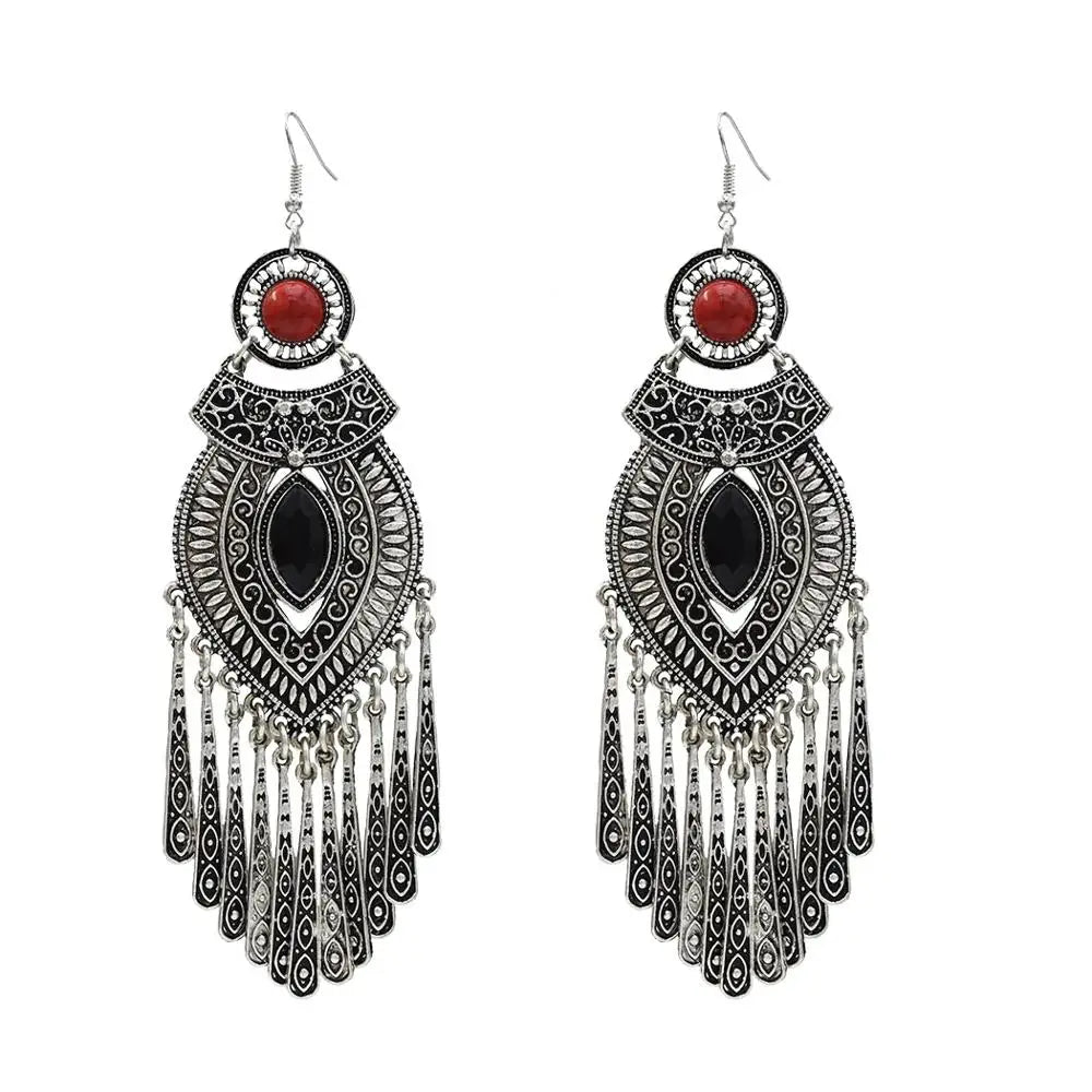 Silver Color Vintage Earrings