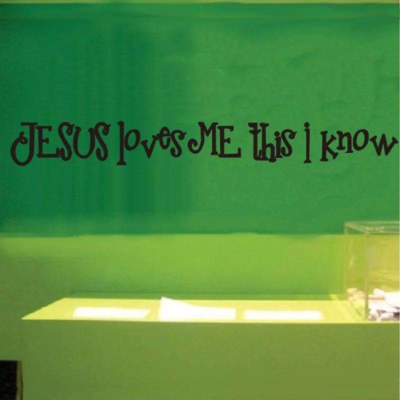 Jesus loves me wall sticker