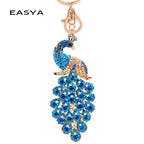 Colorful Peacock Keychain