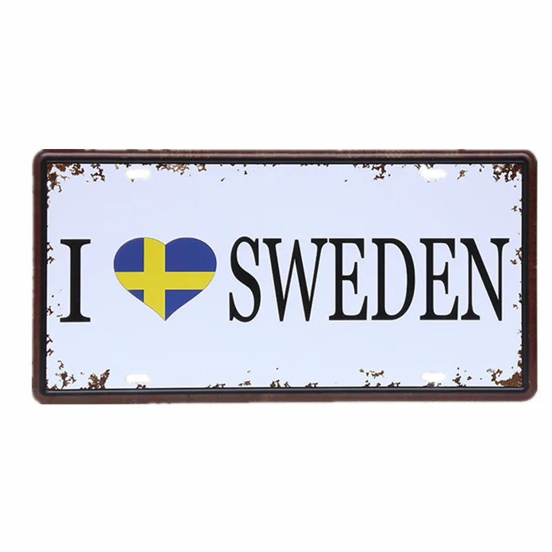 Vintage Metal Tin Sign