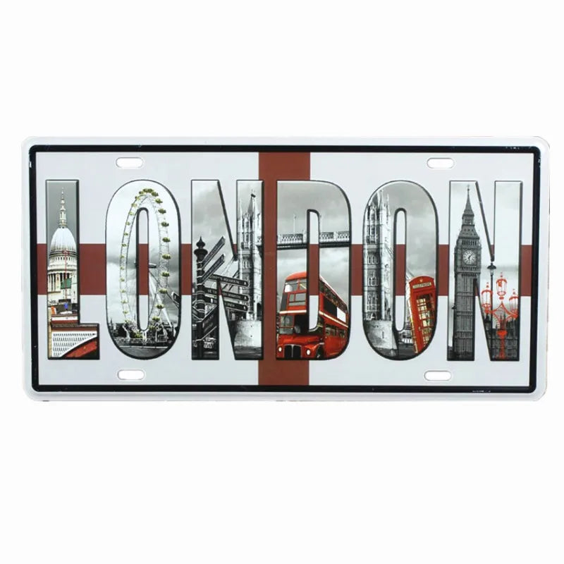Vintage Metal Tin Sign