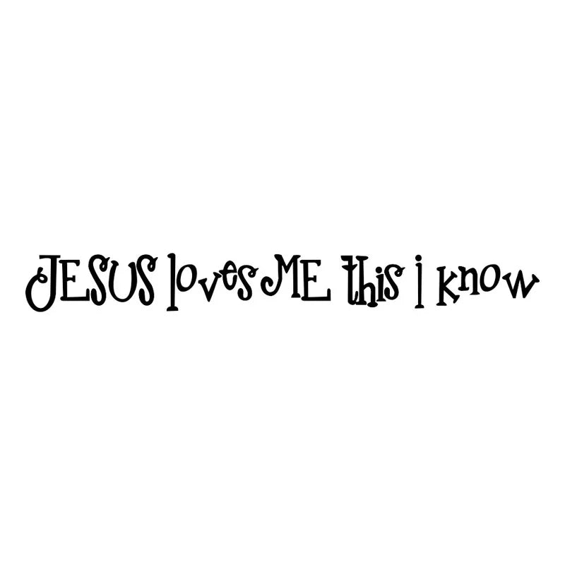 Jesus loves me wall sticker