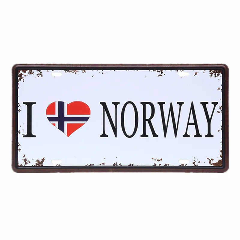 Vintage Metal Tin Sign