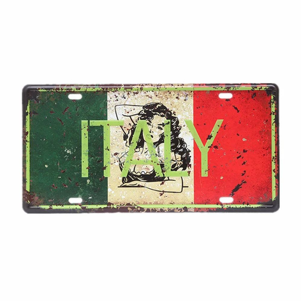 Vintage Metal Tin Sign