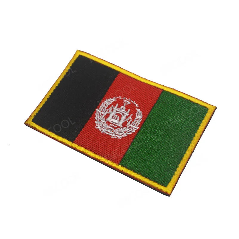 3D Embroidery Patch Afghanistan Flag
