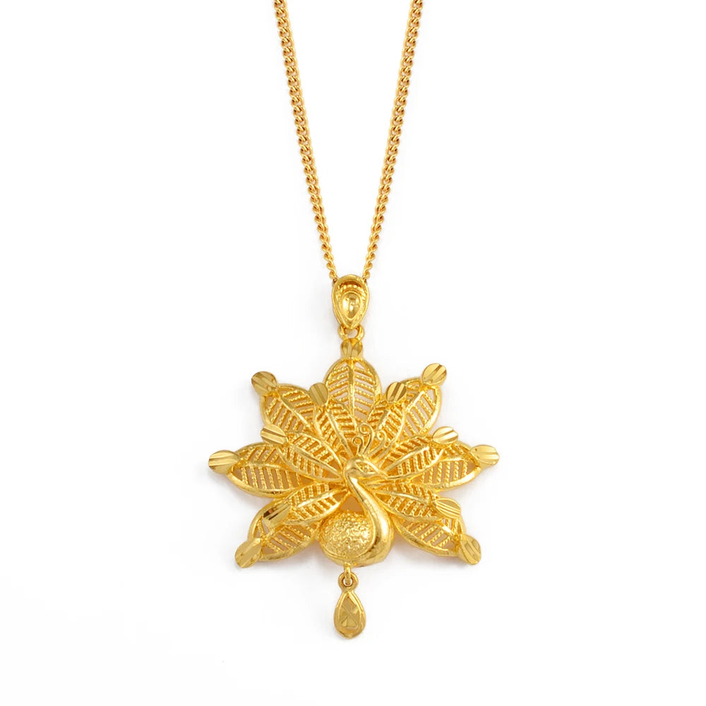 Anniyo Yezidi Lalish Peacock Pendant Necklaces Holiest Temple of the Yazidis Jewelry #025907