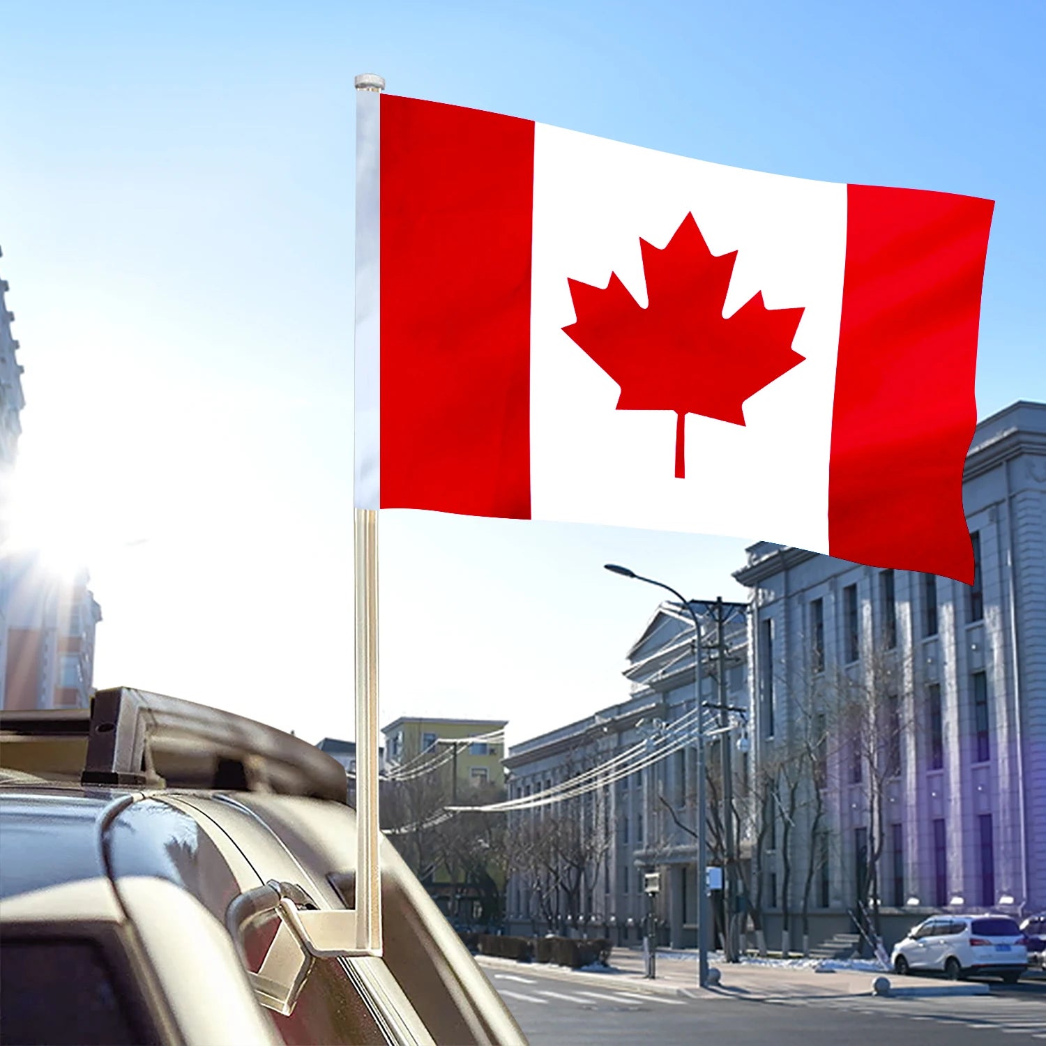 In Stock 3x5FT Canada Flag Polyester Waterproof Canadian National Flag with Brass Grommets for Outdoor Indoor Decoration