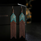 Vintage Bronze Arrow Alloy Dangle Earrings