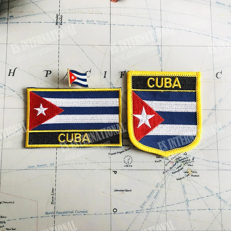 Cuban Flag Patches