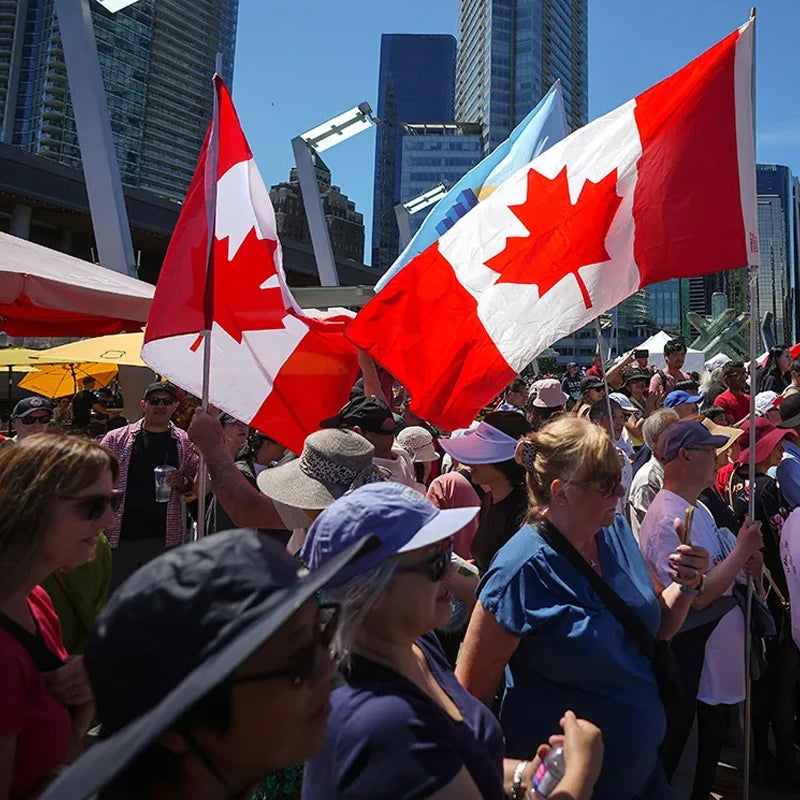 Canada Flag 3*5ft Polyester Fabric Festival Party Fans Flag Customized Double-sided Canadian Flag