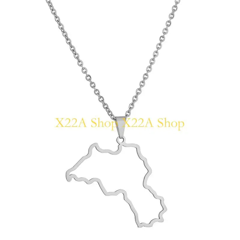 Unique Kurdistan Map Necklace