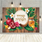 Happy Purim Rosh Hashanah Jewish New Year Background Carnival Festivals