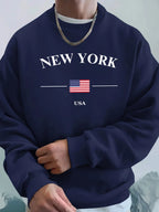 New York USA Flag  Fleece Hoodies Sport