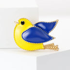 Enamel Peace Dove Ukraine Angel Bird Pin