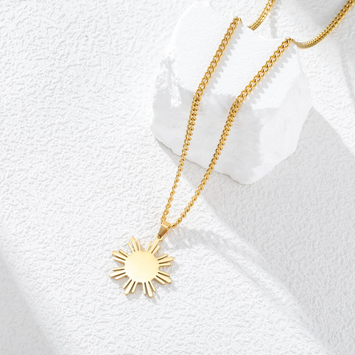 Sun Pendant Necklaces