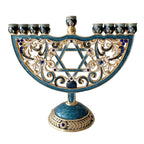 Hand Painted Candle Holder for Hanukkah