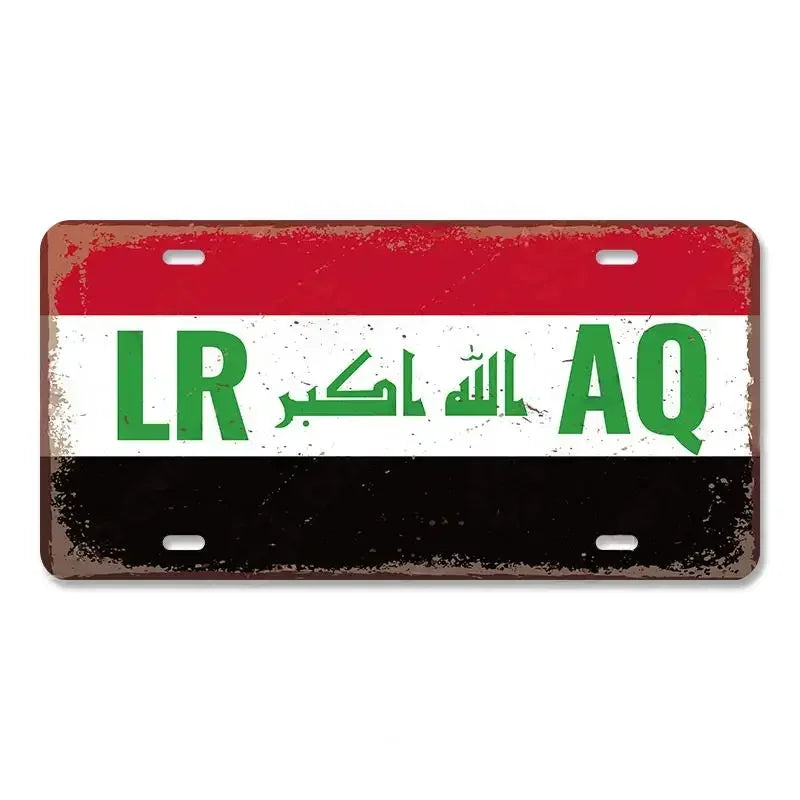 Myanmar Flag Aluminum Sign – Vintage Wall Decor